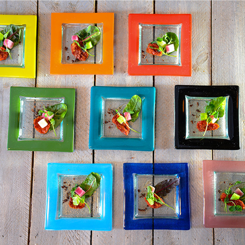 Turgla Home 6'' Glass Appetizer Plate Set of 6 & Reviews Wayfair